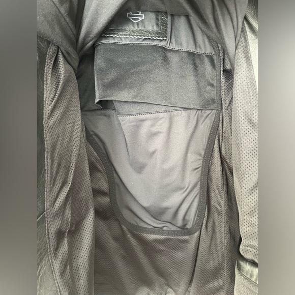 NWT Harley Davidson 3 in 1 Leather motorcycle jacket black small - Picture 10 of 13